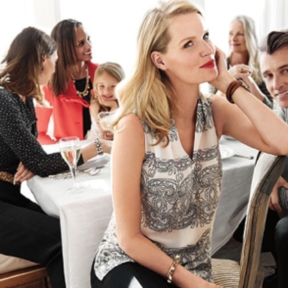 cAbi Scrollwork Blouse